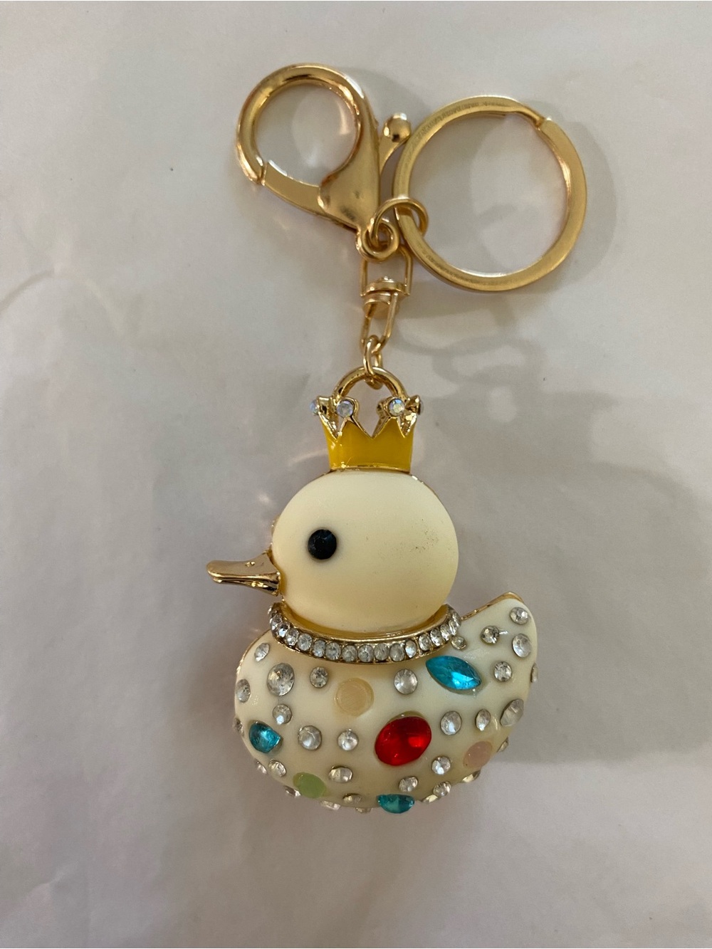 Royal Rubber Duck Bag Charm Keychain